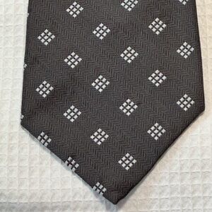 Polo Ralph Lauren Classic Gray Patterned Men's Tie silk made in USA